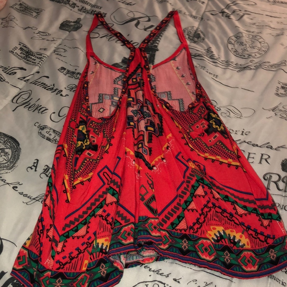 Aztec Patterned Racerback Tank - Picture 2 of 3